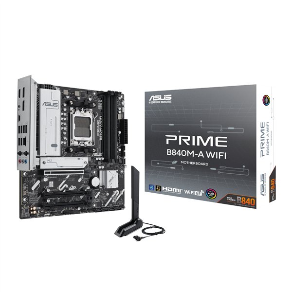 ASUS PRIME-B840M-AWIFI wr 01a Asus PRIME B840M-A WIFI M-ATX Gaming Motherboard