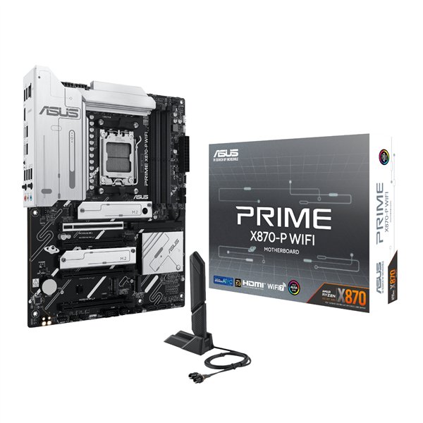 ASUS PRIME-X870-PWIFI wr 01a Asus PRIME X870-P WIFI ATX Gaming Motherboard