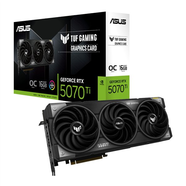 ASUS TUF-RTX5070TI-O16G-GAMING wr 01a Asus TUF Gaming GeForce RTX 5070 Ti 16GB GDDR7 OC Graphics Card