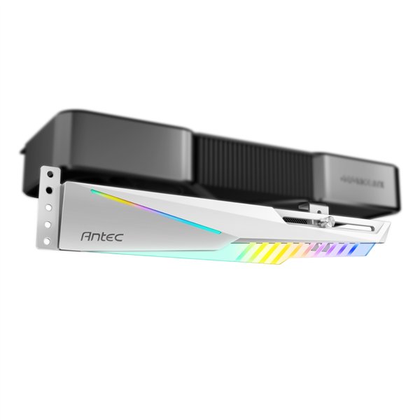AT-HGPUH-ARGB-W Antec-Dagger-ARGB-GPU-Support-Bracket-â-White wr 01 Antec Dagger ARGB GPU Support Bracket - White