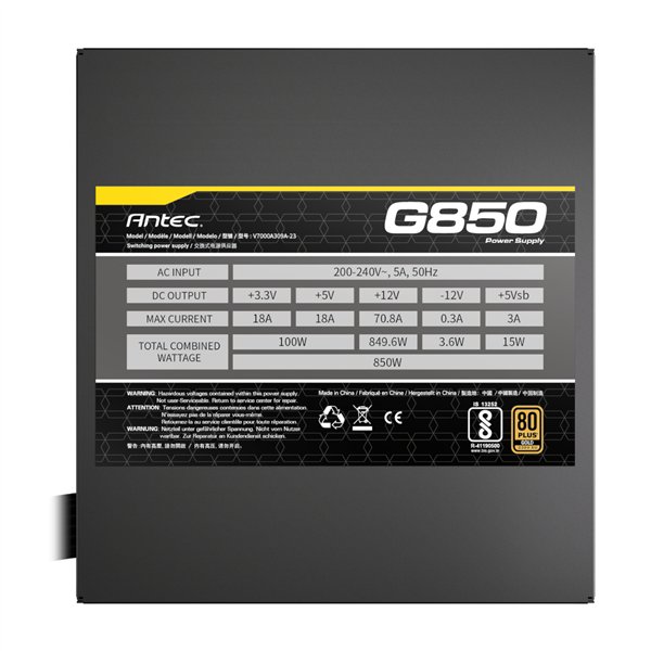 ATOM-G850 Antec-ATOM-G850-850W-80-PLUS-Gold-Semi-Modular-Power-Supply wr 06a Antec ATOM G850 850W 80 PLUS Gold Semi-Modular Power Supply