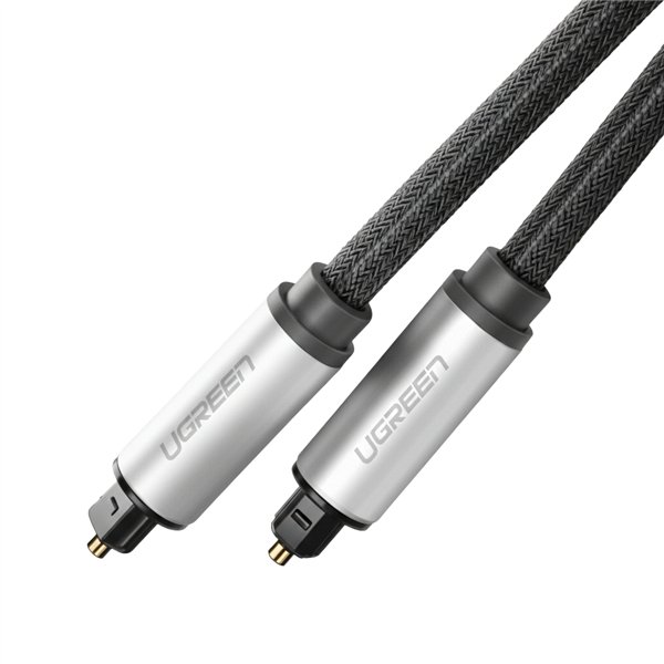 UGREEN AV108 Male to Male Toslink Optical Audio Cable 2m–Grey