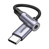 AV161-80154 UGreen-USB-Type-C-to-3.5mm-10cm-Adapter-Grey wr 01 UGREEN AV161 USB Type-C to 3.5mm 10cm Adapter
