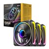 Antec ORBIT-120-3PK wr 01a Antec ORBIT PWM 120mm ARGB Fan 3 Pack - Black