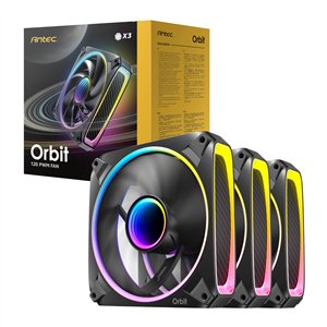Antec ORBIT PWM 120mm ARGB Fan 3 Pack - Black
