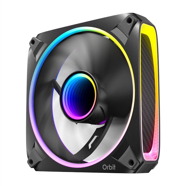 Antec ORBIT-120-3PK wr 03a Antec ORBIT PWM 120mm ARGB Fan 3 Pack - Black