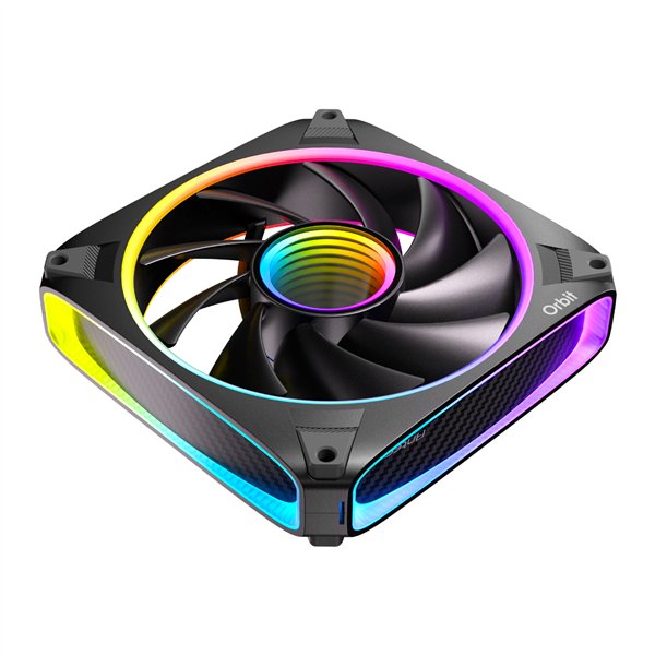 Antec ORBIT-120-3PK wr 05a Antec ORBIT PWM 120mm ARGB Fan 3 Pack - Black
