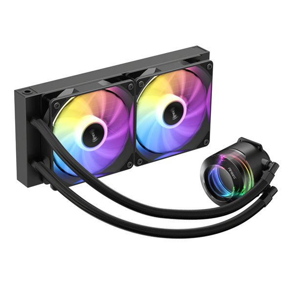 Antec VORTEX-LUM-240-ARGB wr 03a Antec VORTEX LUM 240 ARGB AIO CPU Liquid Cooler – Black
