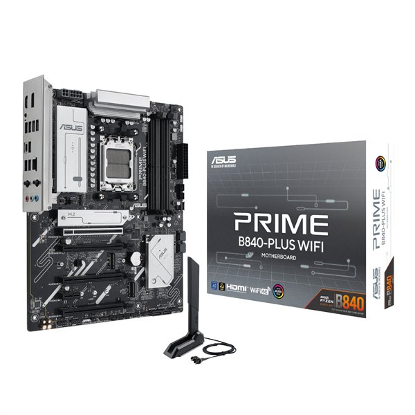 Asus PRIME-B840-PLUSWIFI wr 01a Asus PRIME B840-PLUS WIFI AMD AM5 ATX Gaming Motherboard
