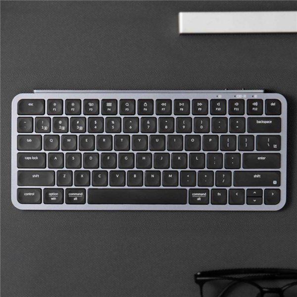 B1P-K1 wr 06a Keychron B1 Pro Ultra-Slim 75% Wireless Keyboard - Space Grey
