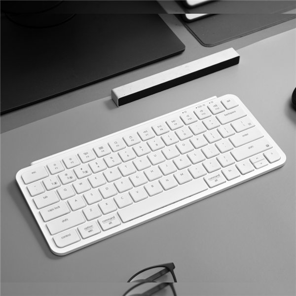 B1P-K8 wr 05a Keychron B1 Pro Ultra-Slim 75% Wireless Keyboard - Ivory White