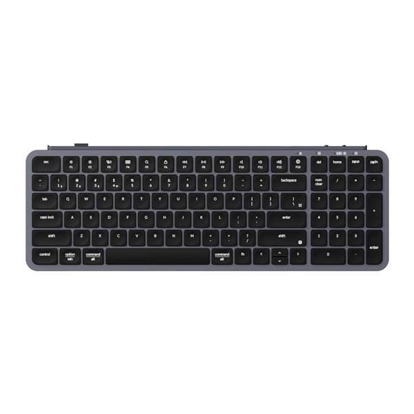 B2P-K1 Keychron-B2-Pro-Ultra-Slim-96-Wireless-Keyboard-Space-Grey wr 01a Keychron B2 Pro Ultra-Slim 96% Wireless Keyboard - Space Gray
