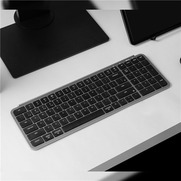B2P-K1 Keychron-B2-Pro-Ultra-Slim-96-Wireless-Keyboard-Space-Grey wr 03a Keychron B2 Pro Ultra-Slim 96% Wireless Keyboard - Space Gray