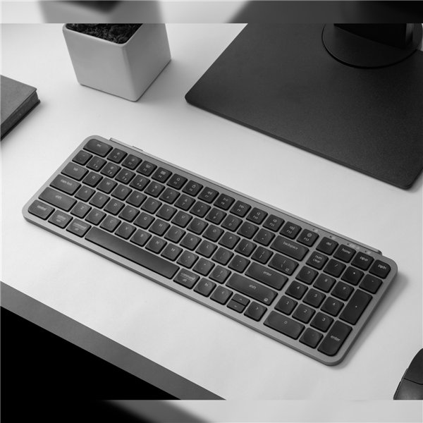 B2P-K1 Keychron-B2-Pro-Ultra-Slim-96-Wireless-Keyboard-Space-Grey wr 04a Keychron B2 Pro Ultra-Slim 96% Wireless Keyboard - Space Gray