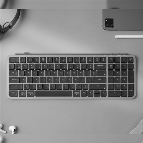 B2P-K1 Keychron-B2-Pro-Ultra-Slim-96-Wireless-Keyboard-Space-Grey wr 05a Keychron B2 Pro Ultra-Slim 96% Wireless Keyboard - Space Gray