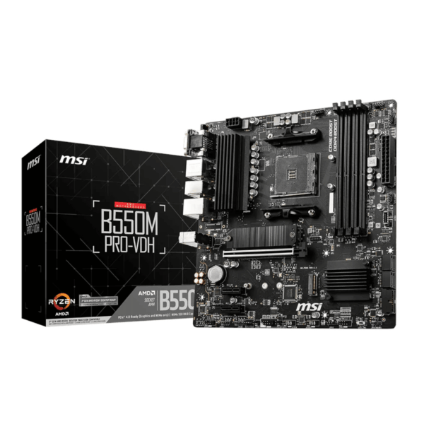 B550M PRO-VDH MSI B550M PRO-VDH AM4 M-ATX Motherboard wr 01 MSI B550M PRO-VDH AM4 M-ATX Motherboard