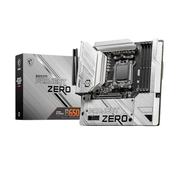 B650M-WR-01 MSI B650M PROJECT ZERO MotherBoard