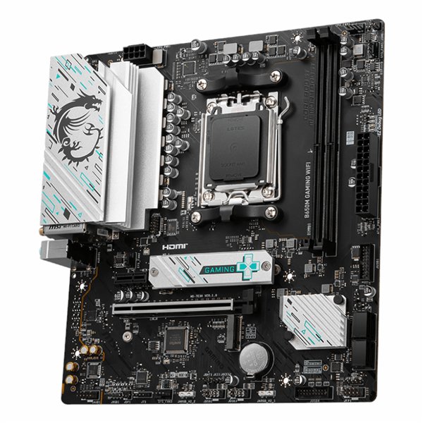B650MGAMINGWIFI wr 03 MSI B650M GAMING WIFI AMD AM5 mATX Gaming Motherboard
