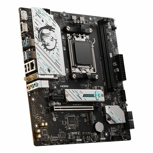 B650MGAMINGWIFI wr 04 MSI B650M GAMING WIFI AMD AM5 mATX Gaming Motherboard