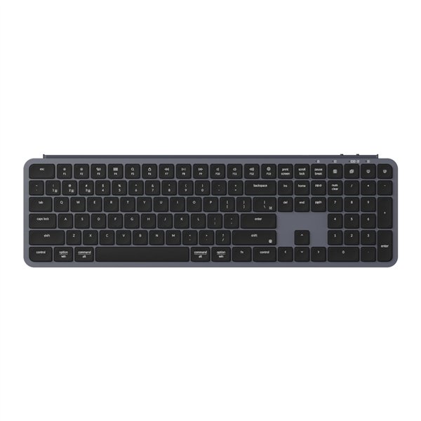B6P-K1 wr 01a Keychron B6 Pro Ultra-Slim 100% Wireless Keyboard – Space Grey