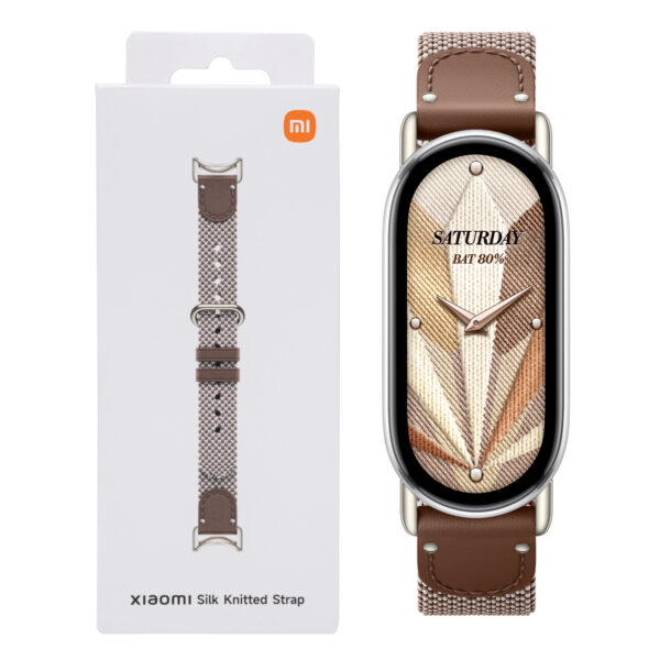 BHR07YJGL Xiaomi-Smart-Band-10-Knitted-Silk-Strap-Feather-Brown wr 01b Xiaomi Smart Band 10 Knitted Silk Strap - Feather Brown