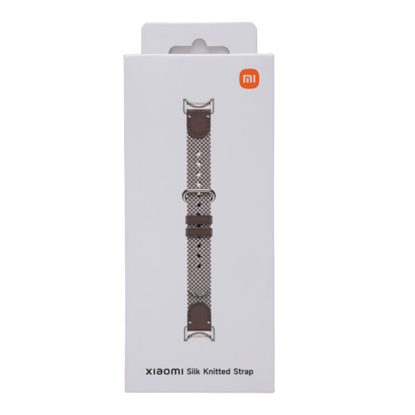 BHR07YJGL Xiaomi-Smart-Band-10-knitted-silk-strap Brown Pack-wr Xiaomi Smart Band 10 Knitted Silk Strap - Feather Brown