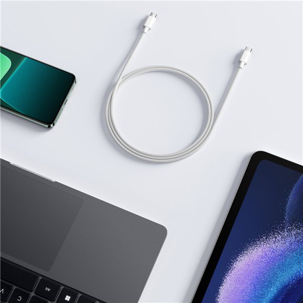 Xiaomi 3A Braided USB Type-C to USB Type-C Cable 1M - White