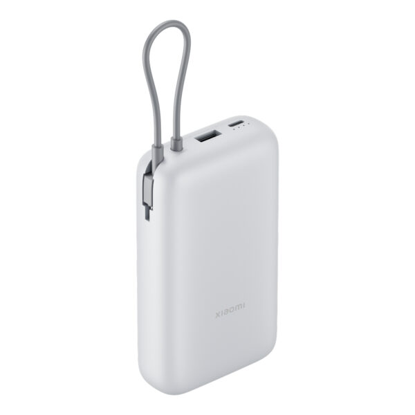 BHR9738GL Xiaomi-Power-Bank-20000-Integrated-Cable-Light-Grey wr 01 Xiaomi Power Bank 20000mAh (Integrated Cable) - Light Grey
