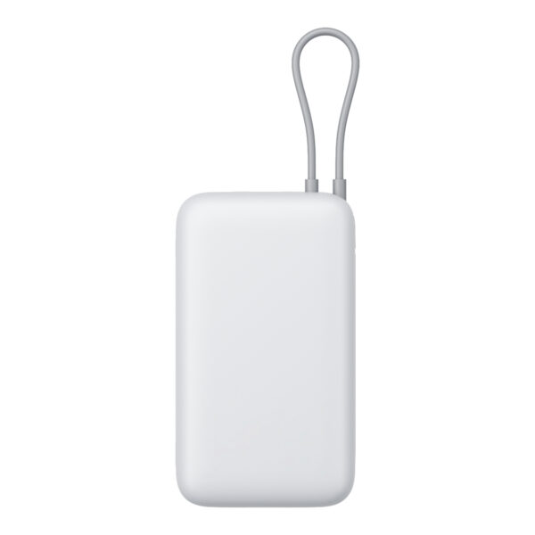BHR9738GL Xiaomi-Power-Bank-20000-Integrated-Cable-Light-Grey wr 04 Xiaomi Power Bank 20000mAh (Integrated Cable) - Light Grey