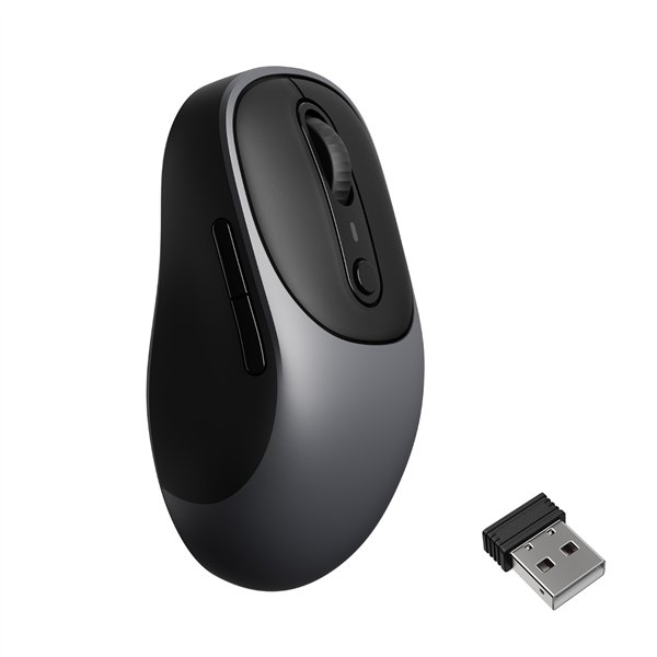 BM24-C61 Keychron-BM24-Wireless-Mouse-Metal-Grey 01 Keychron BM24 Wireless Silent Mouse - Metal Grey