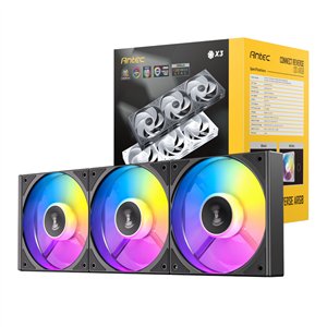 C120R-ARGB-3PK-BK wr 01 Antec Connect 120 Reverse ARGB PWM Fan 3 Pack - Black