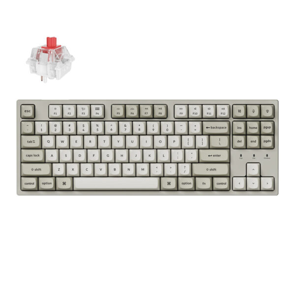C1PX-M1 Keychron-C1-Pro-8K-80-Super-Red-Hot-swappable-RGB-Wired-Mechanical-Keyboard wr 01a Keychron C1 Pro 8K 80% Super Red Hot-swappable RGB Wired Mechanical Keyboard