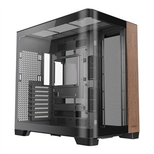 C8-CURVED-WOOD wr 01 Antec C8 Curved Wood E-ATX | ATX | Micro-ATX | ITX Dual Chamber Gaming Chassis - Black