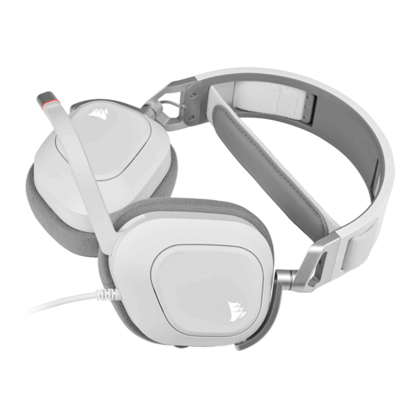 CA-9011238-AP CorsairHS80 RGB USB Wired Over-Ear Gamin wr 03 Corsair HS80 RGB USB Wired Over-Ear Gaming Headset — White