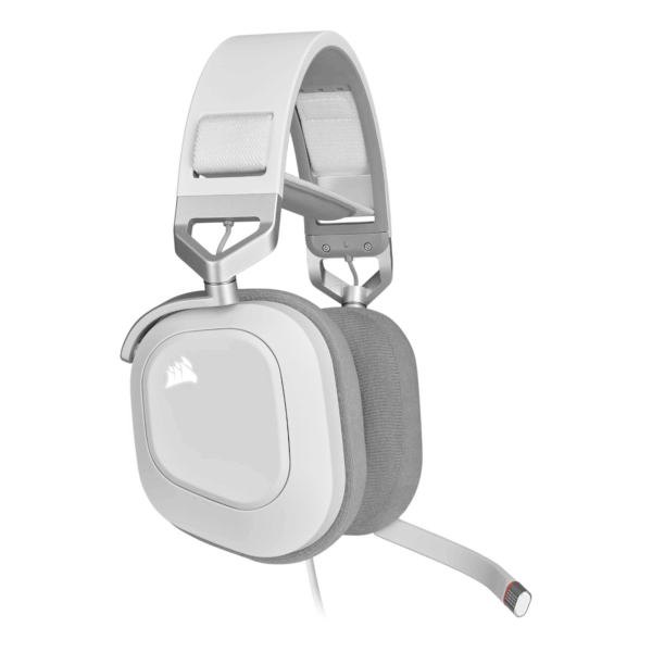 CA-9011238-AP CorsairHS80 RGB USB Wired Over-Ear Gamin wr 04 Corsair HS80 RGB USB Wired Over-Ear Gaming Headset — White
