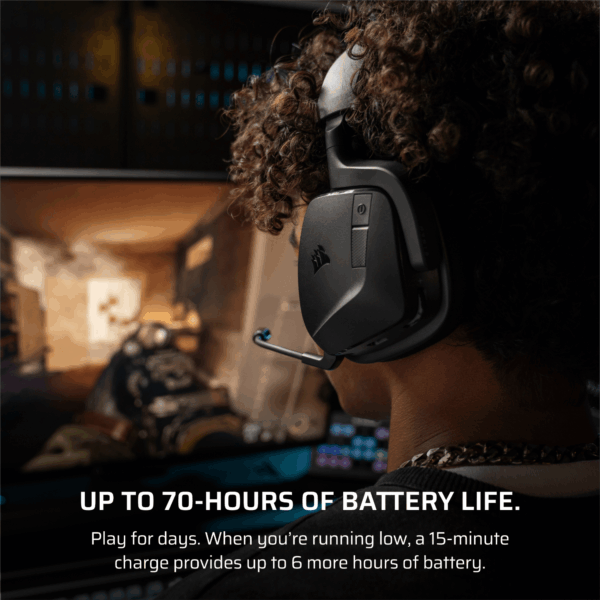 CA-9011379-WW CORSAIR VOID WIRELESS v2 Gaming Headset wr 08 CORSAIR VOID WIRELESS v2 Gaming Headset - Carbon
