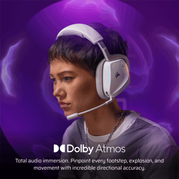 CA-9011380-WW CORSAIR VOID v2 WIRELESS Gaming Headset wr 06 CORSAIR VOID v2 WIRELESS Gaming Headset - White
