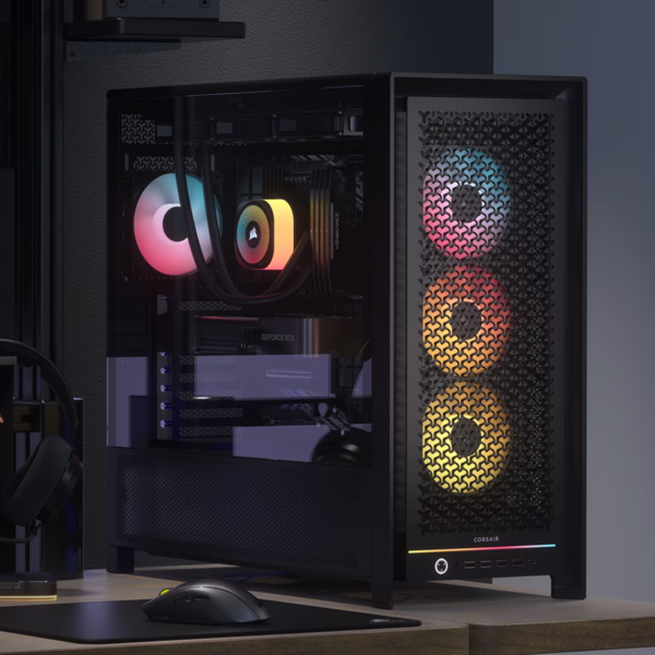 CC-9011309-WW Corsair FRAME 5000D RS ARGB High-Airflow wr 06 Corsair FRAME 5000D RS ARGB High-Airflow Mid-Tower PC Case - Black