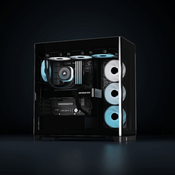 Corsair FRAME 4500X RS-R ARGB Panoramic Glass Mid-Tower PC Case - Black