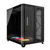 Corsair AIR 5400 LX-R RGB iCUE LINK Triple Chamber Mid-Tower PC Case - Black