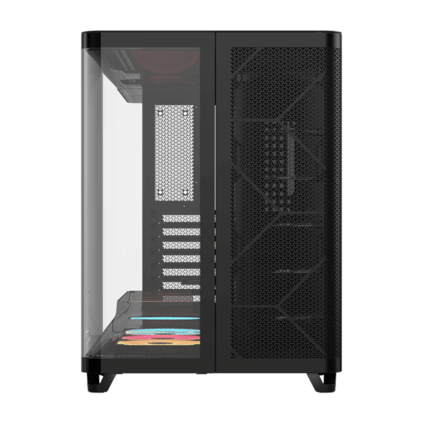 Corsair AIR 5400 LX-R RGB iCUE LINK Triple Chamber Mid-Tower PC Case - Black