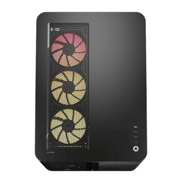 Corsair AIR 5400 LX-R RGB iCUE LINK Triple Chamber Mid-Tower PC Case - Black