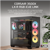 Corsair 3500X LX-R RGB iCUE LINK Mid-Tower PC Case - Black