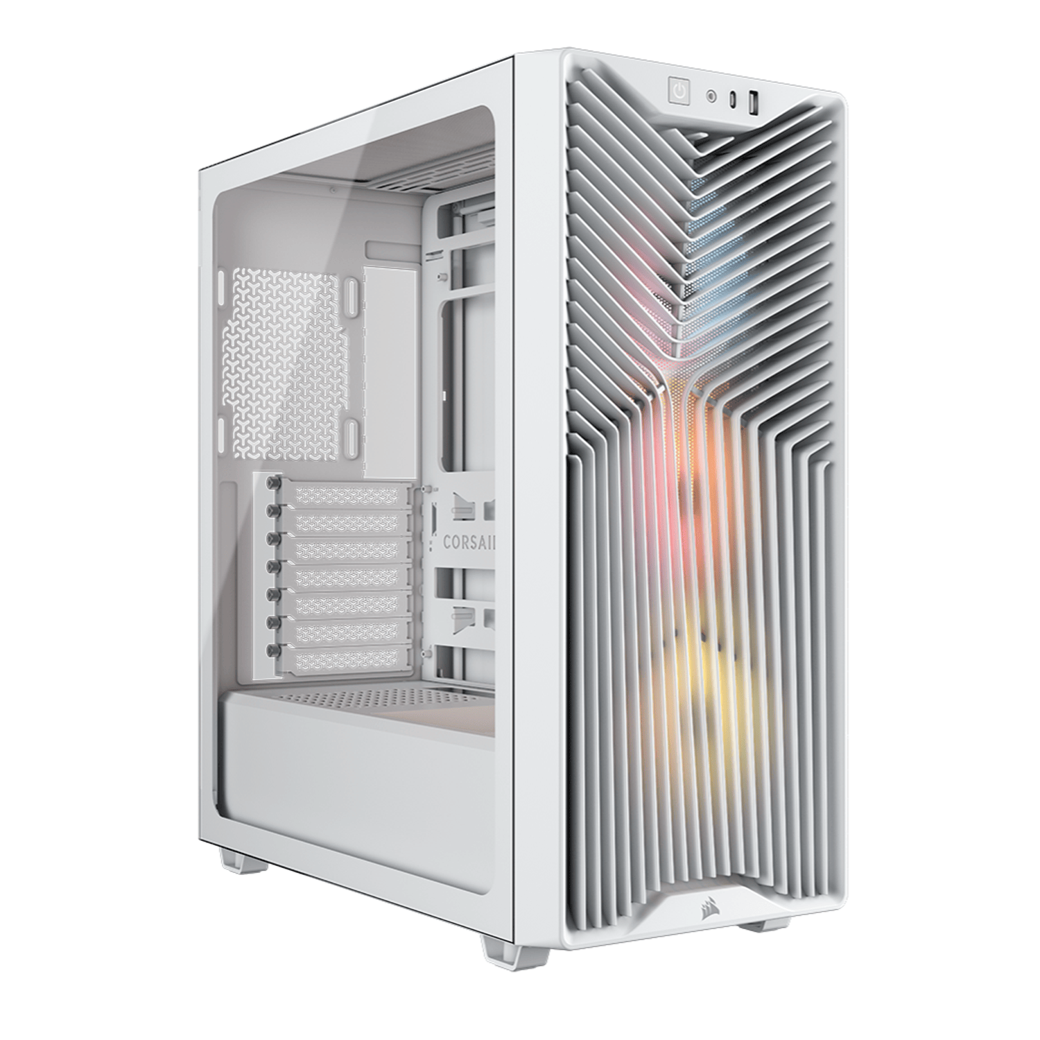 CC-9011345-WW CORSAIR CHASSIS 3200D ATX ARGB WH wr 01 Corsair 3200D RS ARGB Mid-Tower PC Case – White