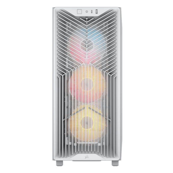 CC-9011345-WW CORSAIR CHASSIS 3200D ATX ARGB WH wr 02 Corsair 3200D RS ARGB Mid-Tower PC Case – White