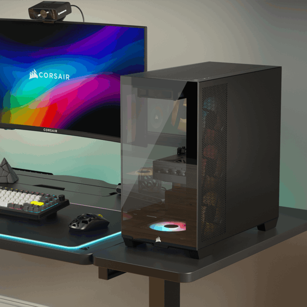 Corsair 2800X RS-R ARGB Micro-ATX PC Case - Black