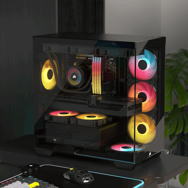 Corsair 2800X RS-R ARGB Micro-ATX PC Case - Black