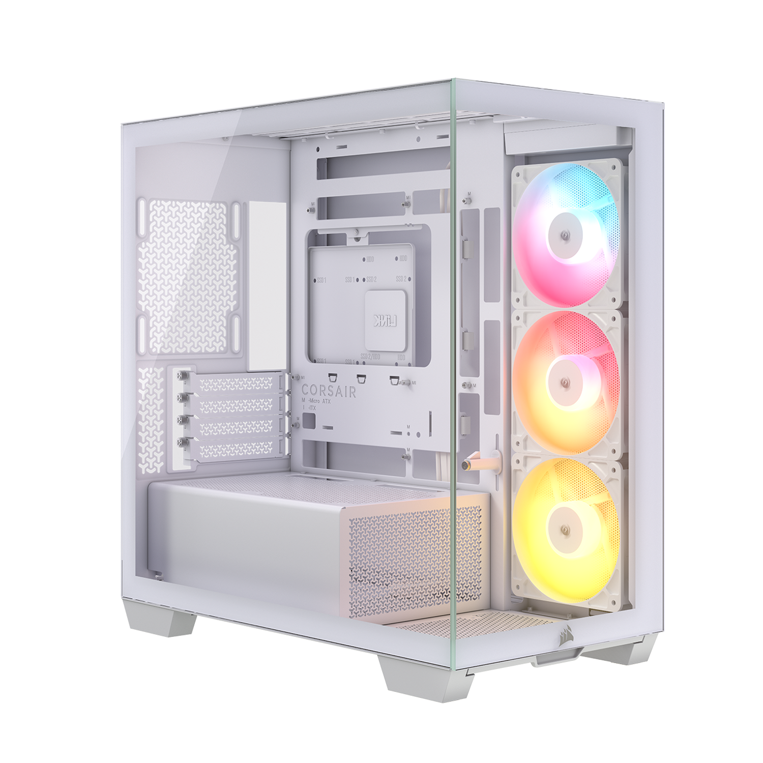 CC-9011348-WW Corsair 2800X RS-R ARGB Micro-ATX PC Cas wr 01 Corsair 2800X RS-R ARGB Micro-ATX PC Case – White