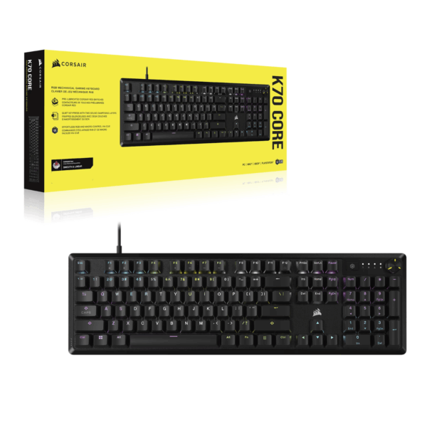 Corsair K70 CORE RGB Mechanical Gaming Keyboard - Black