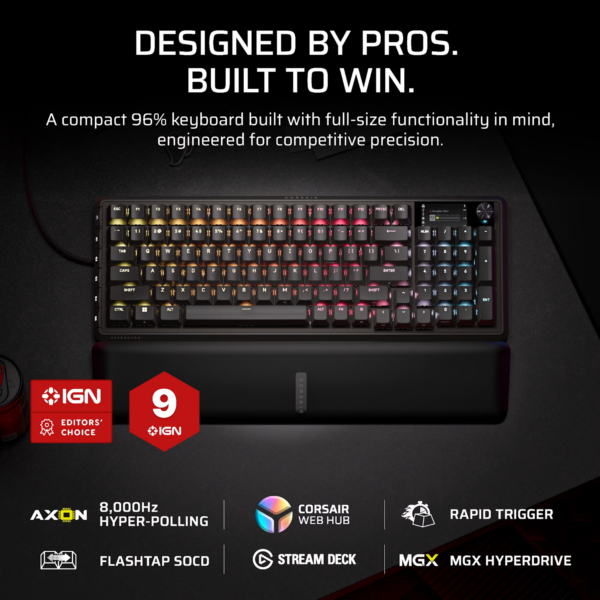 Corsair VANGUARD PRO 96 Hall Effect Gaming Keyboard